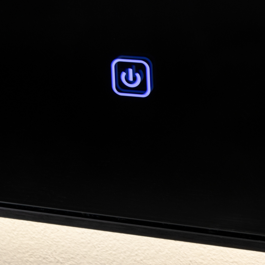 Brilagi - LED-vannitoa peegel SUELLO LED/28W/230V 60x80 cm must IP44 CRI 90 hämardatav + CCT