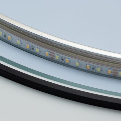 Brilagi - LED-vannitoapeegel VENA BLACK LED/19W/230V Ø 60 cm IP44 CRI 90 hämardatav + CCT