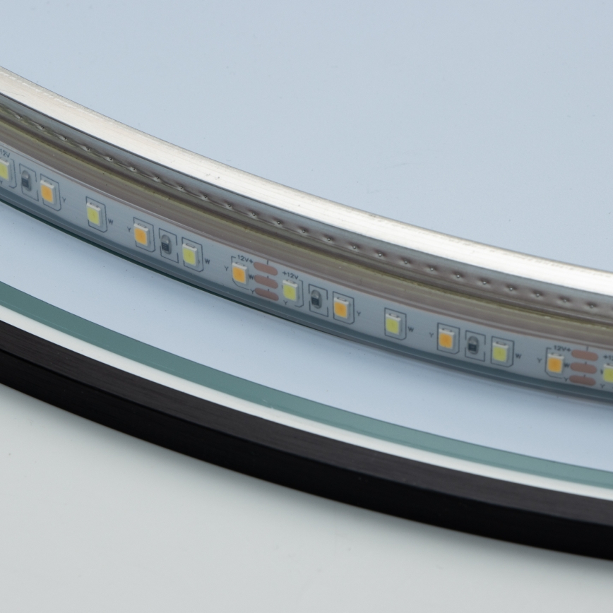 Brilagi - LED-vannitoapeegel VENA BLACK LED/19W/230V Ø 60 cm IP44 CRI 90 hämardatav + CCT