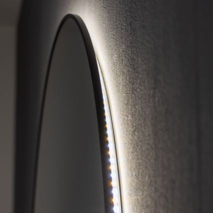 Brilagi - LED-vannitoa peegel VENA BLACK LED/26W/230V Ø 80 cm IP44 CRI 90 hämardatav + CCT
