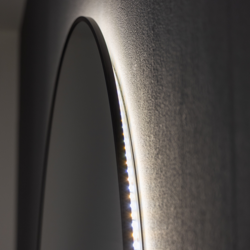 Brilagi - LED-vannitoa peegel VENA BLACK LED/26W/230V Ø 80 cm IP44 CRI 90 hämardatav + CCT