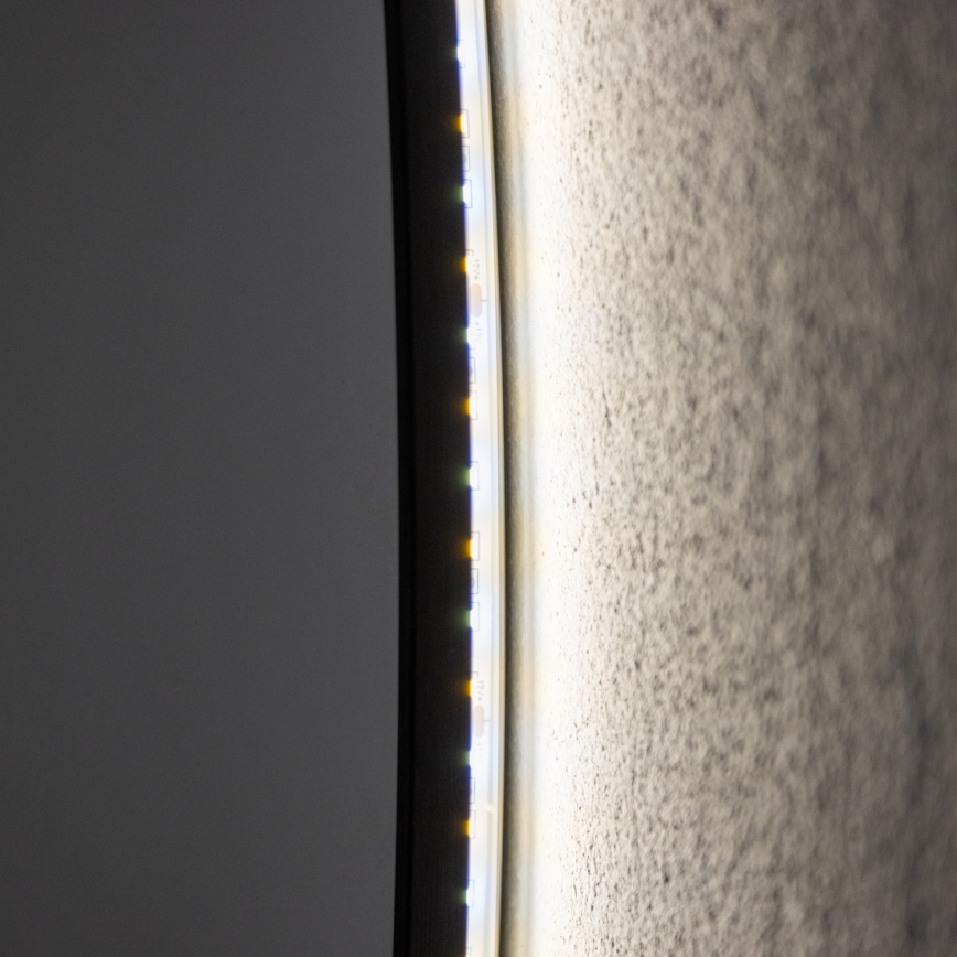 Brilagi - LED-vannitoa peegel VENA BLACK LED/26W/230V Ø 80 cm IP44 CRI 90 hämardatav + CCT