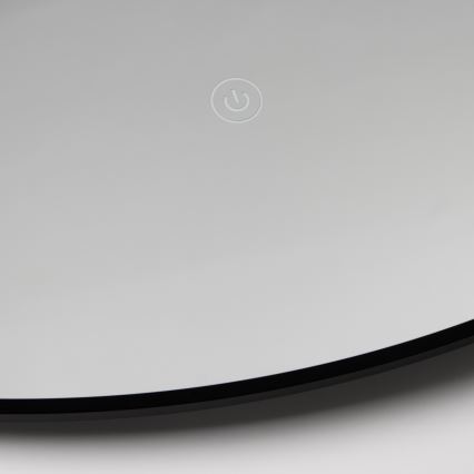 Brilagi - LED-vannitoa peegel VENA BLACK LED/26W/230V Ø 80 cm IP44 CRI 90 hämardatav + CCT