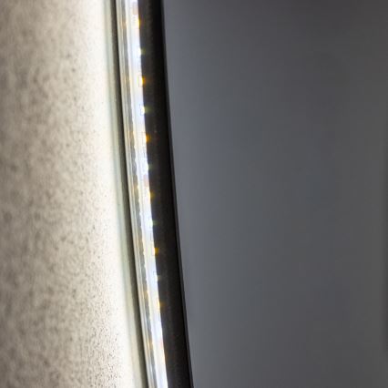 Brilagi - VENA BLACK LED-vannitoa peegel LED/32W/230V, läbimõõt 100 cm, IP44, CRI 90, hämardatav + CCT