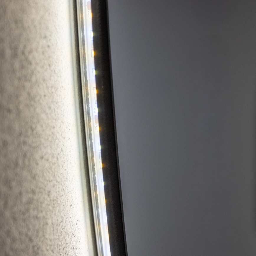 Brilagi - VENA BLACK LED-vannitoa peegel LED/32W/230V, läbimõõt 100 cm, IP44, CRI 90, hämardatav + CCT