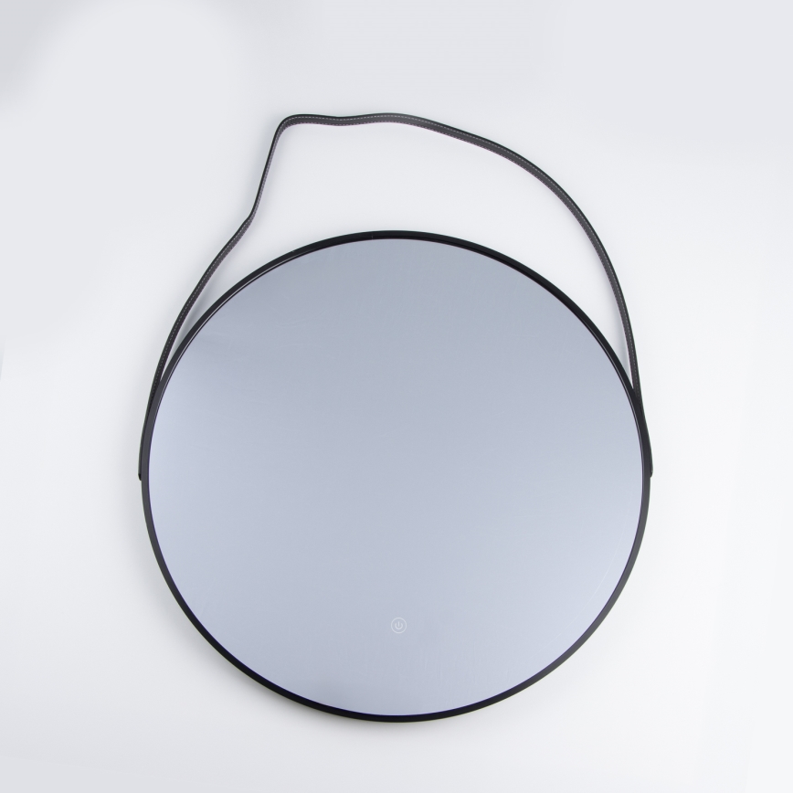 Brilagi - LED-vannitoa peegel VERESE LED/19W/230V Ø 60 cm must IP44 CRI 90 hämardatav + CCT