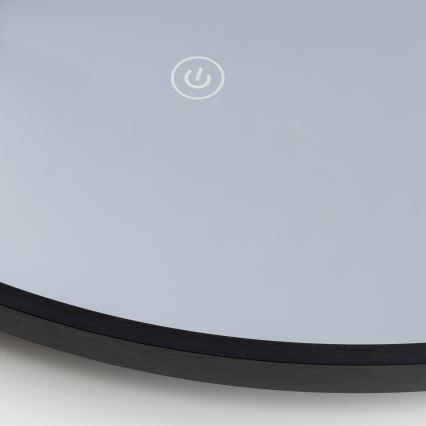 Brilagi - LED-vannitoa peegel VERESE LED/19W/230V Ø 60 cm must IP44 CRI 90 hämardatav + CCT