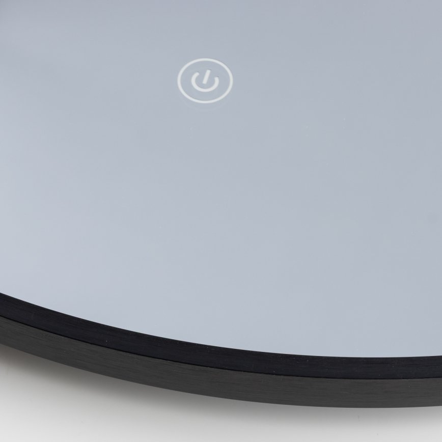 Brilagi - LED-vannitoa peegel VERESE LED/19W/230V Ø 60 cm must IP44 CRI 90 hämardatav + CCT