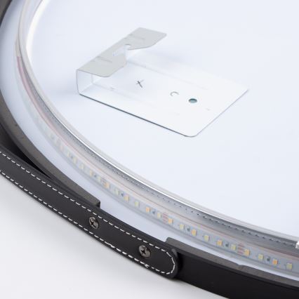 Brilagi - LED-vannitoa peegel VERESE LED/19W/230V Ø 60 cm must IP44 CRI 90 hämardatav + CCT