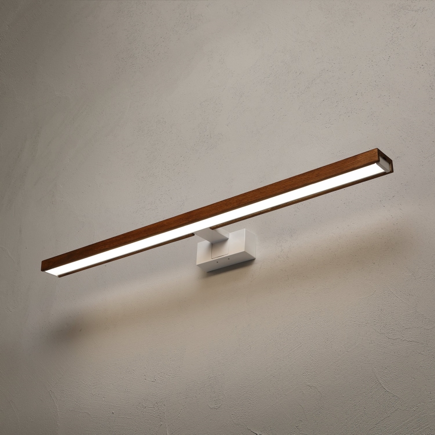Brilagi - LED-vannitoa peegli valgustus WOODY MIRROR 3v1 LED/15W/230V 80 cm IP44 valge/tamm-kirsipuu