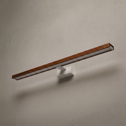 Brilagi - LED-vannitoa peegli valgustus WOODY MIRROR 3v1 LED/15W/230V 80 cm IP44 valge/tamm-kirsipuu