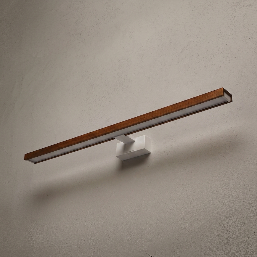Brilagi - LED-vannitoa peegli valgustus WOODY MIRROR 3v1 LED/15W/230V 80 cm IP44 valge/tamm-kirsipuu