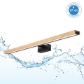 Brilagi - LED vannitoa peegelvalgustus 3-ühes WOODY MIRROR LED/15W/230V 80 cm IP44 must/tamm