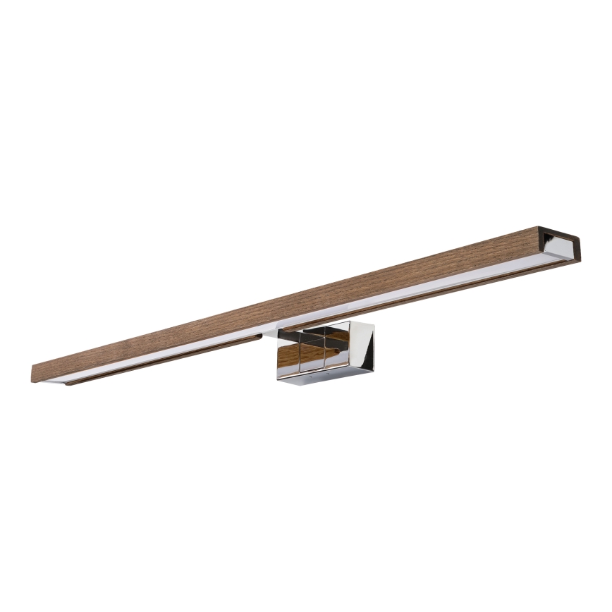 BRILAGI - LED vannitoa peegli valgustus WOODY MIRROR 3-ühes LED/15W/230V 80 cm IP44 läikiv kroom/tamm pähkel