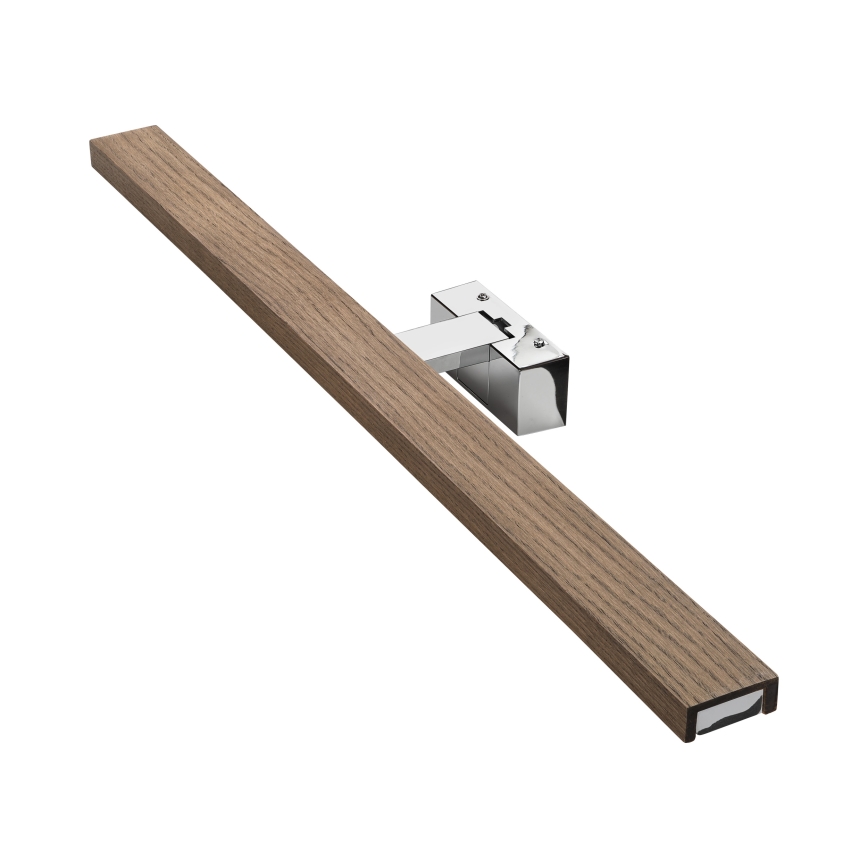 BRILAGI - LED vannitoa peegli valgustus WOODY MIRROR 3-ühes LED/15W/230V 80 cm IP44 läikiv kroom/tamm pähkel