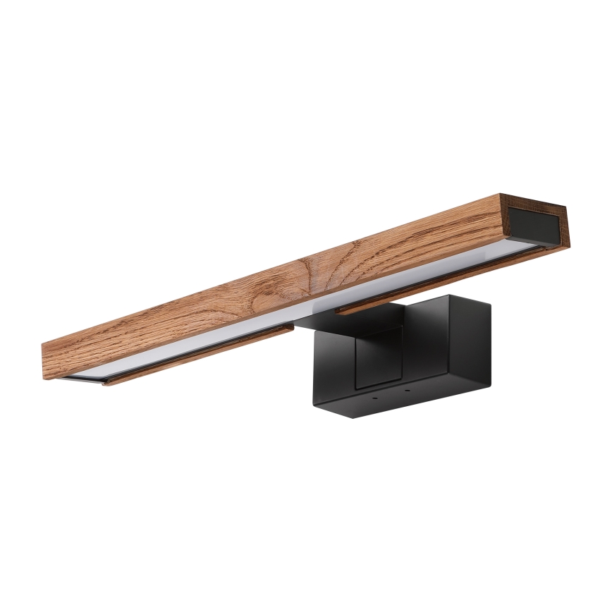 Brilagi - LED-vannitoa peegli valgustus 3-ühes WOODY MIRROR LED/8W/230V 40 cm IP44 must/tamm