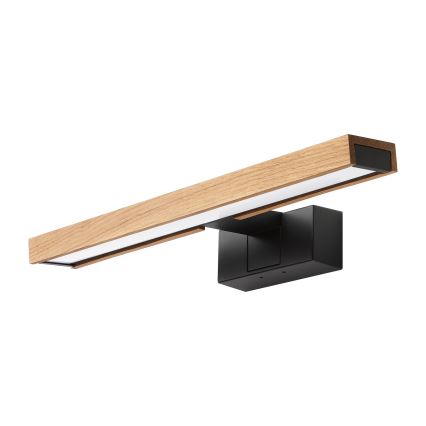 Brilagi - Vannitoa peegli LED-valgusti 3-ühes WOODY MIRROR LED/8W/230V IP44 must/tamm