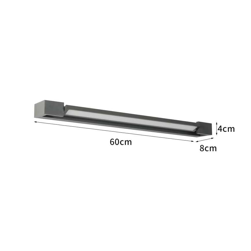 Brilagi - LED vannitoa peegli valgustus AQUA LINE LED/18W/230V 60 cm IP44 antratsiit