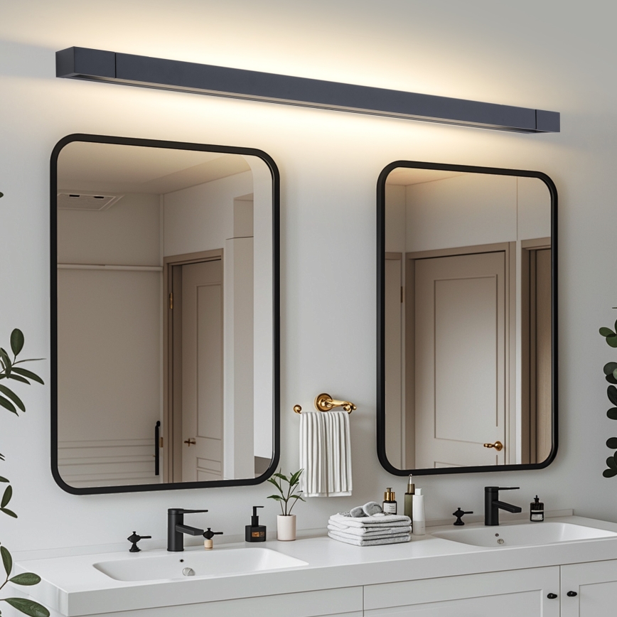 Brilagi - LED-vannitoa peegli valgusti AQUA LINE LED/36W/230V 120 cm IP44 must