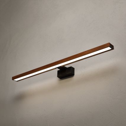 Brilagi - LED vannitoa peegli valgusti WOODY MIRROR 3v1 LED/15W/230V 80 cm IP44 must/tamm-kirss