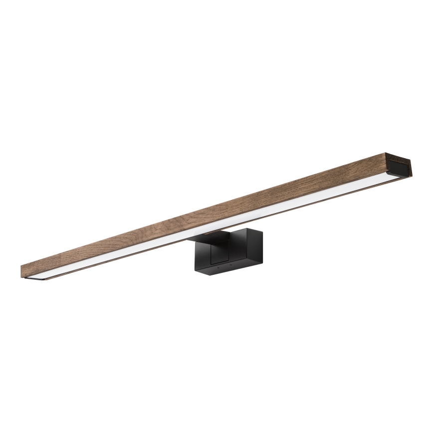 Brilagi - LED-vannitoa peegli valgustus WOODY MIRROR 3v1 LED/15W/230V 80 cm IP44 must/tamme-pähkel