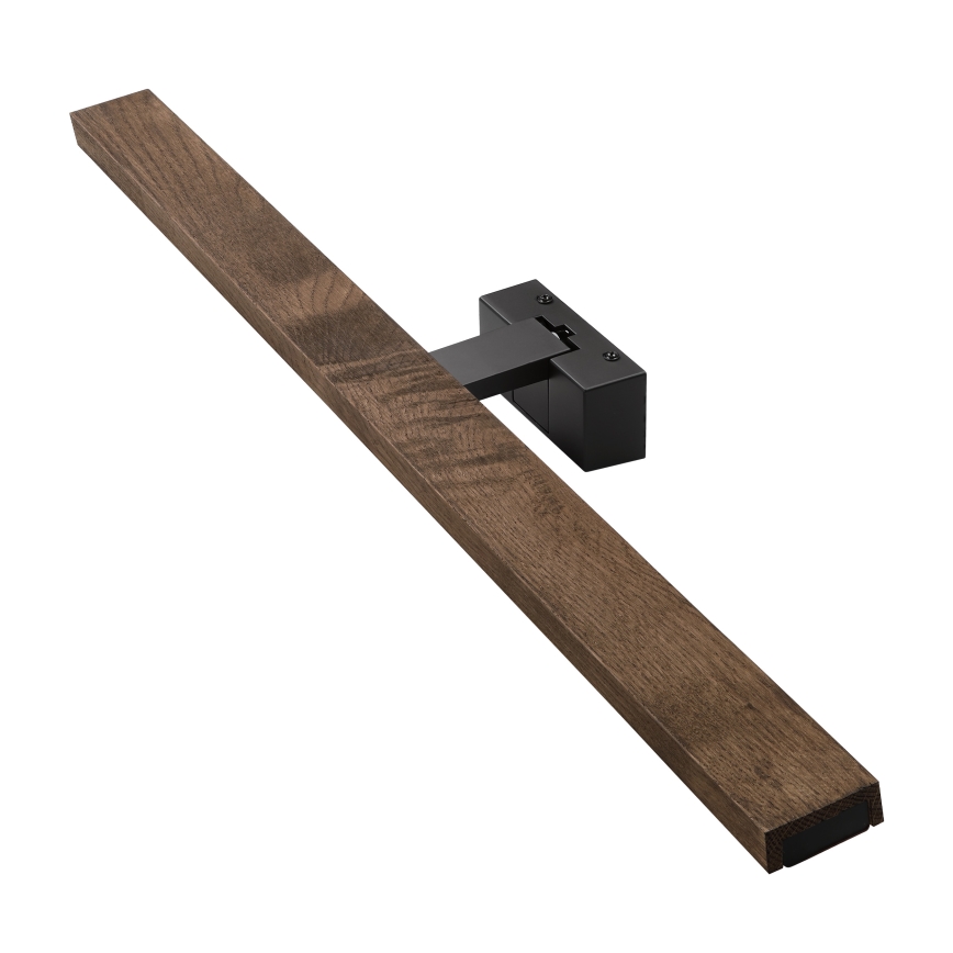 Brilagi - LED-vannitoa peegli valgustus WOODY MIRROR 3v1 LED/15W/230V 80 cm IP44 must/tamme-pähkel
