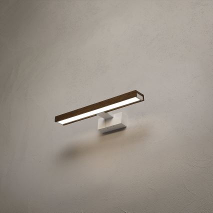 Brilagi - WOODY MIRROR 3-ühes LED-vannitoa peeglivalgusti, 8 W, 230 V, 40 cm, IP44, valge/tamm
