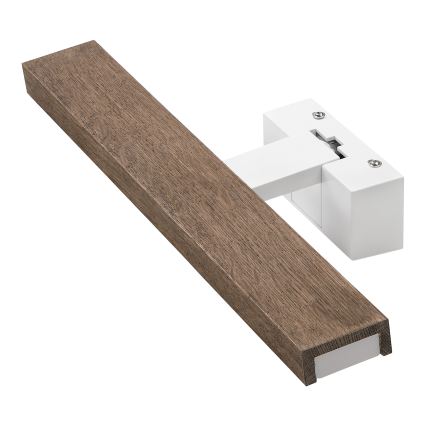 Brilagi - WOODY MIRROR 3-ühes LED-vannitoa peeglivalgusti, 8 W, 230 V, 40 cm, IP44, valge/tamm