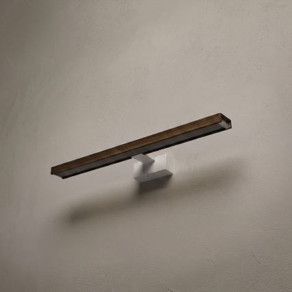 Brilagi - Vannitoa peegli LED-valgustus WOODY MIRROR 3v1 LED/12W/230V 60 cm IP44 valge/tamm/pähkel