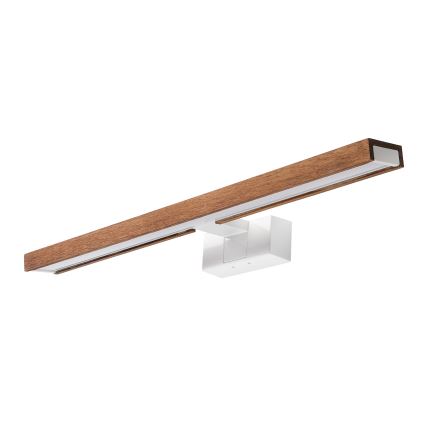 Brilagi - LED-vannitoa peegli valgustus 3-ühes WOODY MIRROR LED/12W/230V 60 cm IP44 valge/tamm kirsipuu