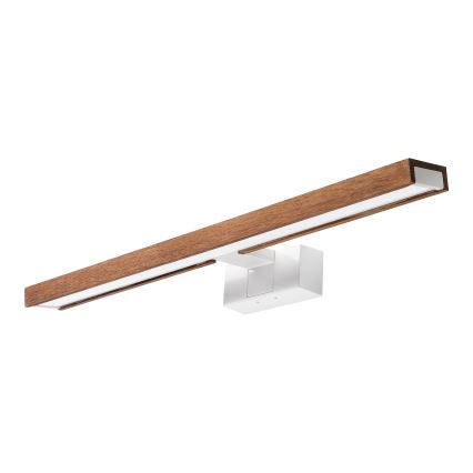 Brilagi - LED-vannitoa peegli valgustus 3-ühes WOODY MIRROR LED/12W/230V 60 cm IP44 valge/tamm kirsipuu