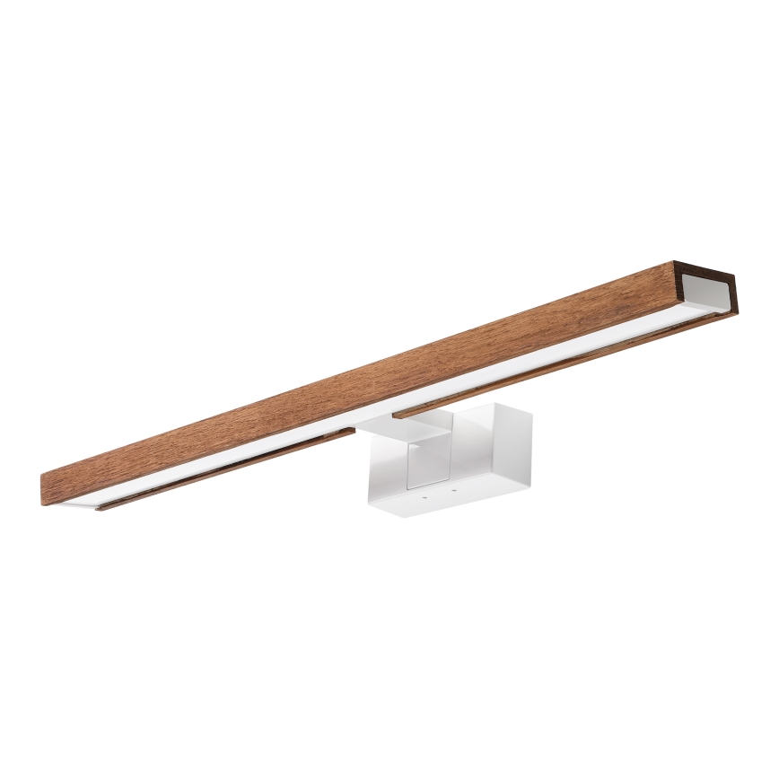 Brilagi - LED-vannitoa peegli valgustus 3-ühes WOODY MIRROR LED/12W/230V 60 cm IP44 valge/tamm kirsipuu