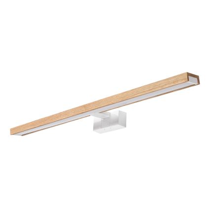 Brilagi - LED-vannitoa peegli valgustus 3-ühes WOODY MIRROR LED/15W/230V 80 cm IP44 valge/tamm