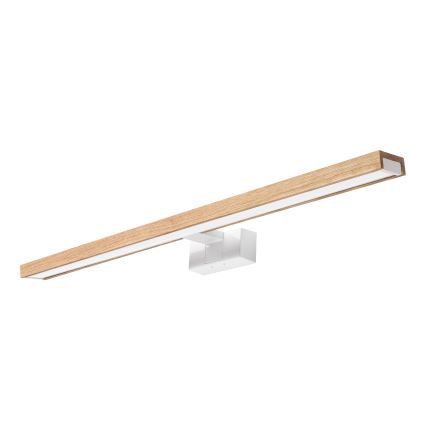 Brilagi - LED-vannitoa peegli valgustus 3-ühes WOODY MIRROR LED/15W/230V 80 cm IP44 valge/tamm