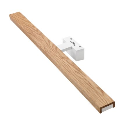 Brilagi - LED-vannitoa peegli valgustus 3-ühes WOODY MIRROR LED/15W/230V 80 cm IP44 valge/tamm