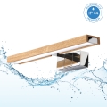 Brilagi - LED vannitoa peegli valgustus 3-ühes WOODY MIRROR LED/8W/230V 40 cm IP44 läikiv kroom/tamm