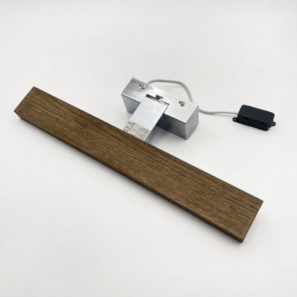 Brilagi - WOODY MIRROR 3-ühes LED-vannitoa peegli valgusti LED/8W/230V 40 cm IP44 läikiv kroom/tamm/pähkel
