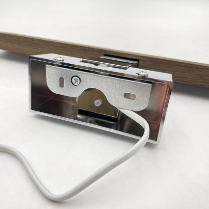 Brilagi - WOODY MIRROR 3-ühes LED-vannitoa peegli valgusti LED/8W/230V 40 cm IP44 läikiv kroom/tamm/pähkel