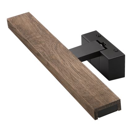 Brilagi - LED vannitoapeegli valgusti 3-ühes WOODY MIRROR LED/8W/230V 40 cm IP44 must/tamm pähkel