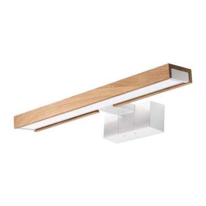 Brilagi - WOODY MIRROR 3-ühes LED-vannitoa peegli valgustus LED/8W/230V 40 cm IP44 valge/tamm