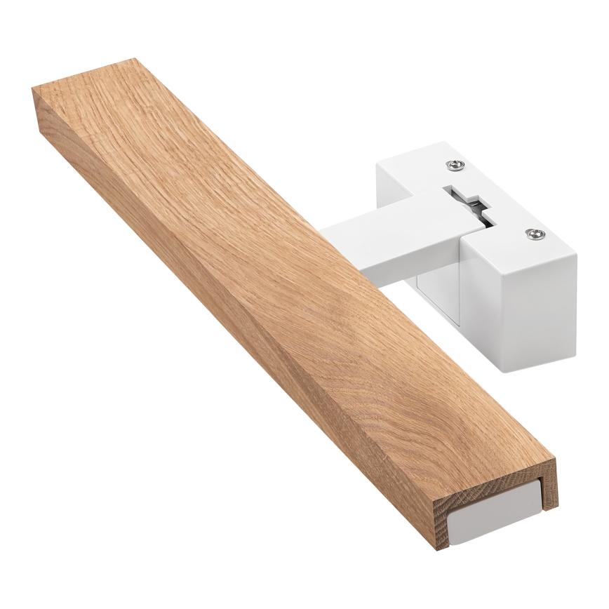 Brilagi - WOODY MIRROR 3-ühes LED-vannitoa peegli valgustus LED/8W/230V 40 cm IP44 valge/tamm