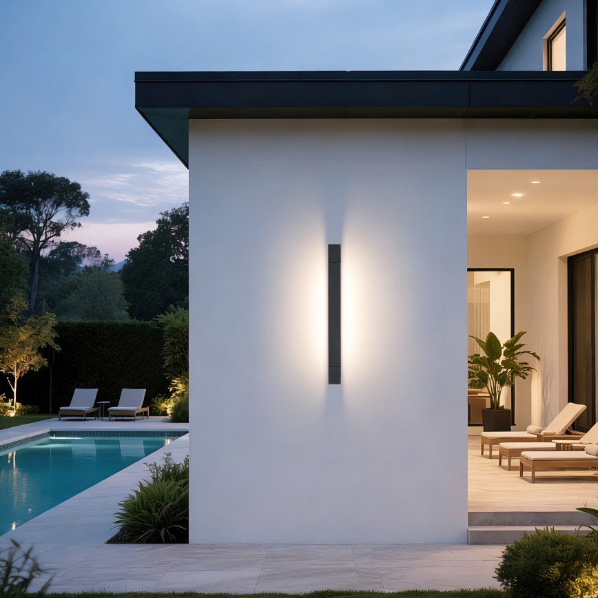 Brilagi - AQUA LINE LED-vannitoa peeglivalgustus LED/12W/230V 45 cm IP44 antratsiit CRI 90