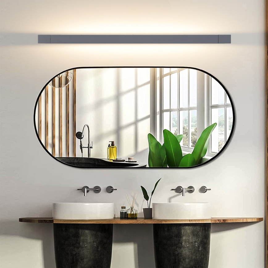 Brilagi - LED-vannitoapeegli valgusti AQUA LINE LED/24W/230V 90 cm IP44 antratsiit CRI 90