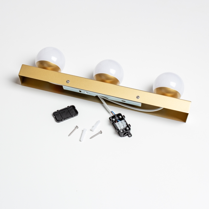 Brilagi - LED-vannitoa peegli valgusti HOLLYWOOD 3xLED/3W/230V 39 cm IP44 kuldne