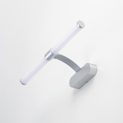 Brilagi - TUBEO 2-ühes LED-vannitoapeegli valgustus, LED/6W/230V, 40 cm, IP44, hõbedane