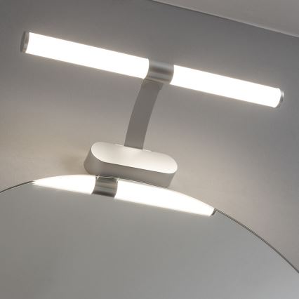 Brilagi - TUBEO 2-ühes LED-vannitoapeegli valgustus, LED/6W/230V, 40 cm, IP44, hõbedane