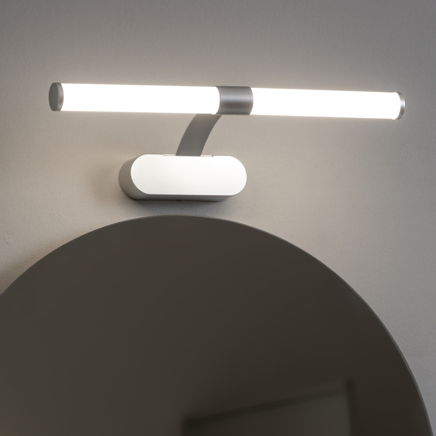 Brilagi - TUBEO 2-ühes LED-vannitoapeegli valgustus, LED/6W/230V, 40 cm, IP44, hõbedane