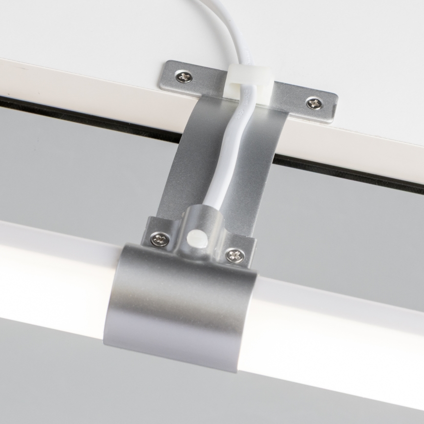 Brilagi - TUBEO 2-ühes LED-vannitoapeegli valgustus, LED/6W/230V, 40 cm, IP44, hõbedane