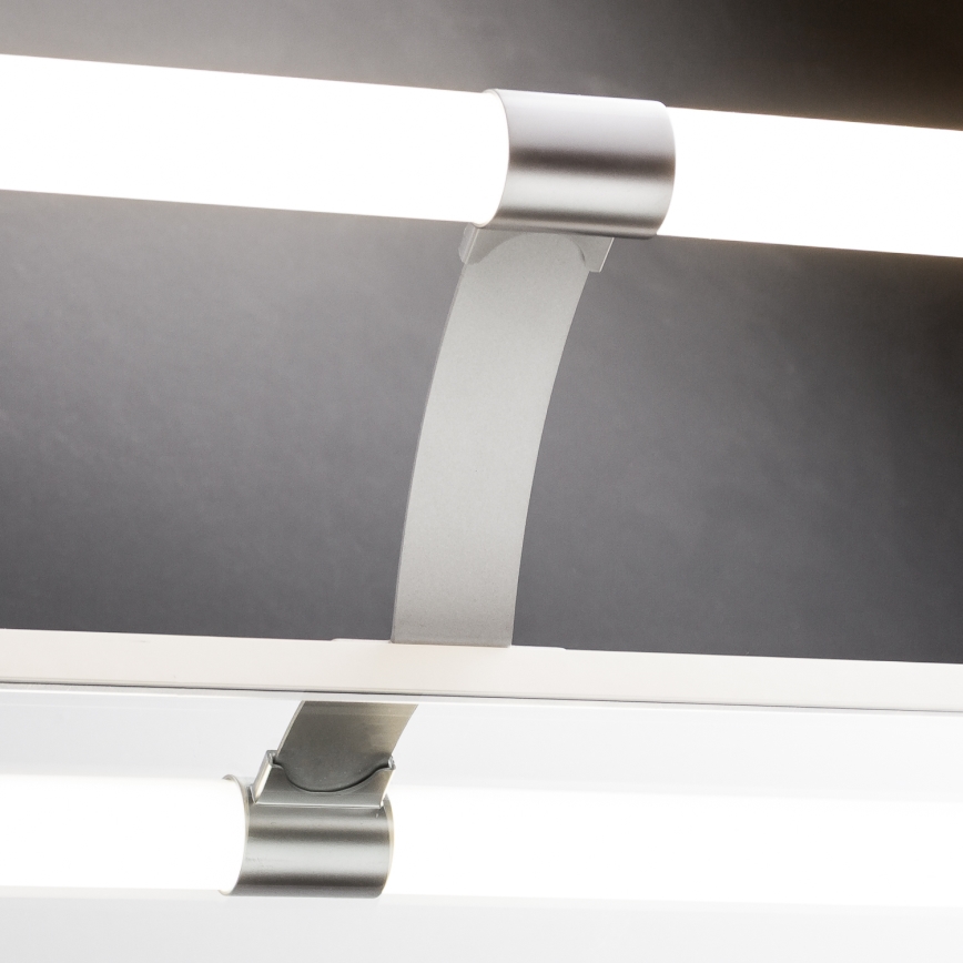 Brilagi - TUBEO 2-ühes LED-vannitoapeegli valgustus, LED/6W/230V, 40 cm, IP44, hõbedane
