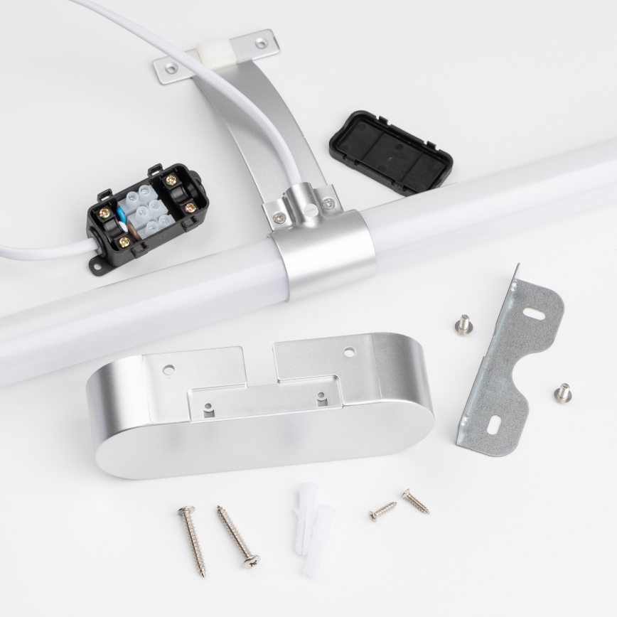 Brilagi - TUBEO 2-ühes LED-vannitoapeegli valgustus, LED/6W/230V, 40 cm, IP44, hõbedane